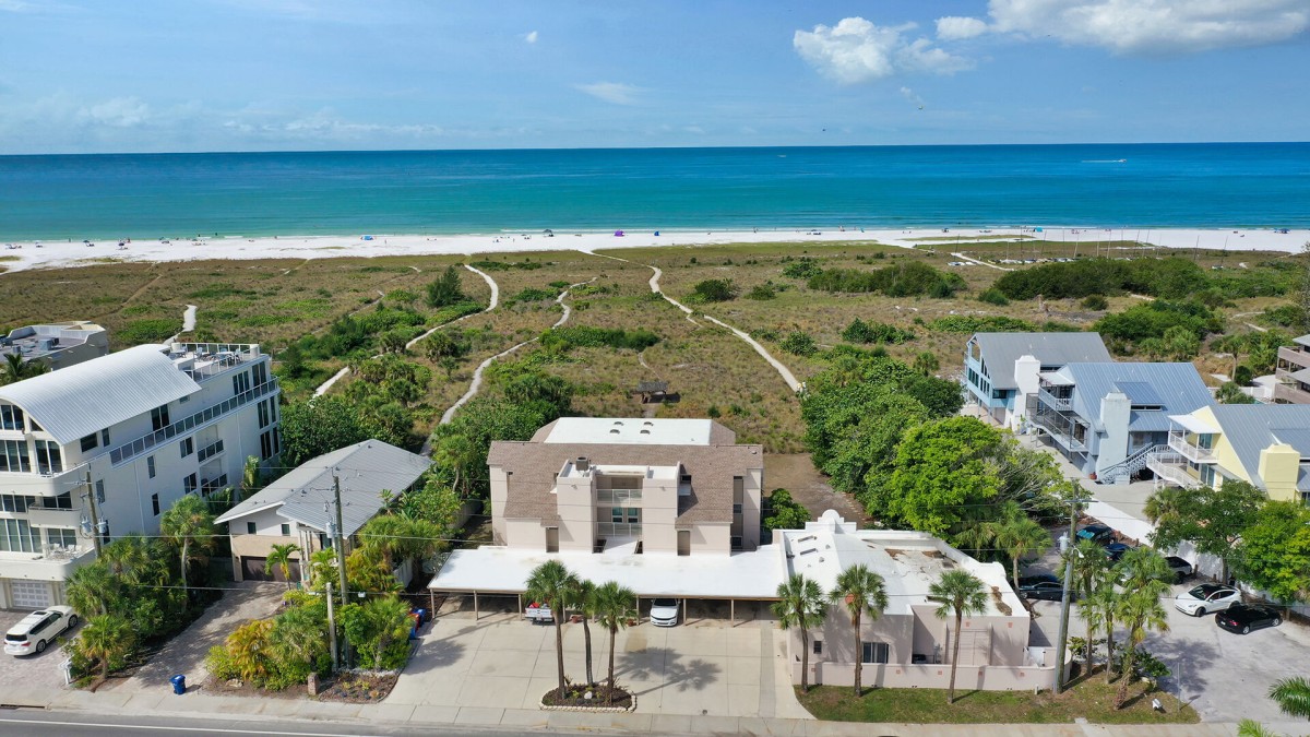 Aerial view of the property