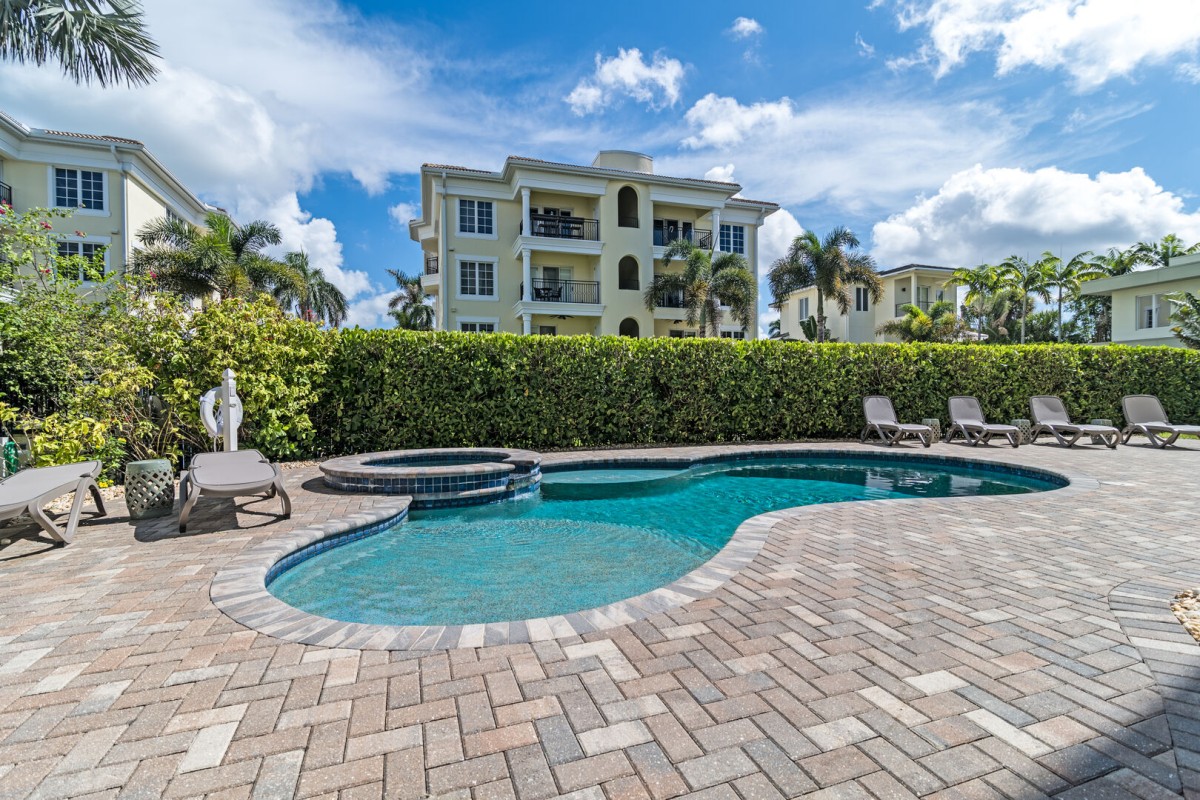 Imagine the refreshing dip in your semi-private heated pool after a sunny day, a relaxing soak in the whirlpool or just lounging on one of the chaises enjoying the sun.