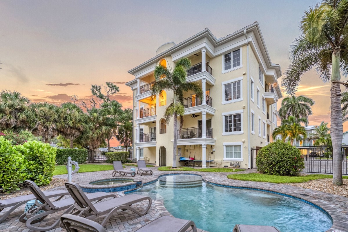 Spend the afternoon by the community pool and spa, then stick around as the sunset colors the sky.