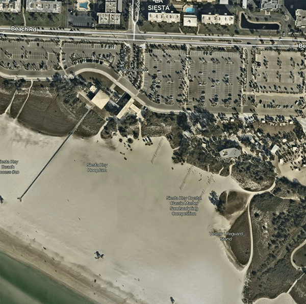 Public Beach Main Access map