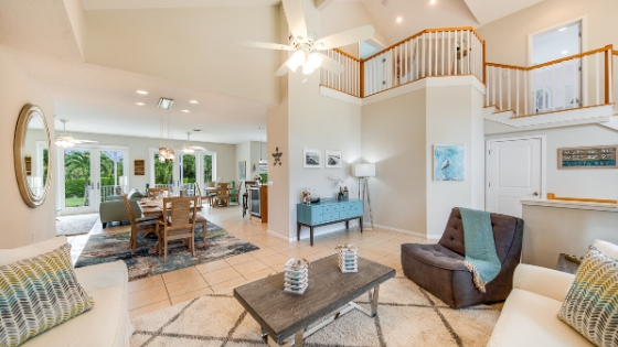 interior of rental home