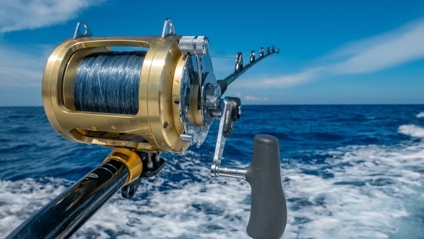 fishing pole over open waters