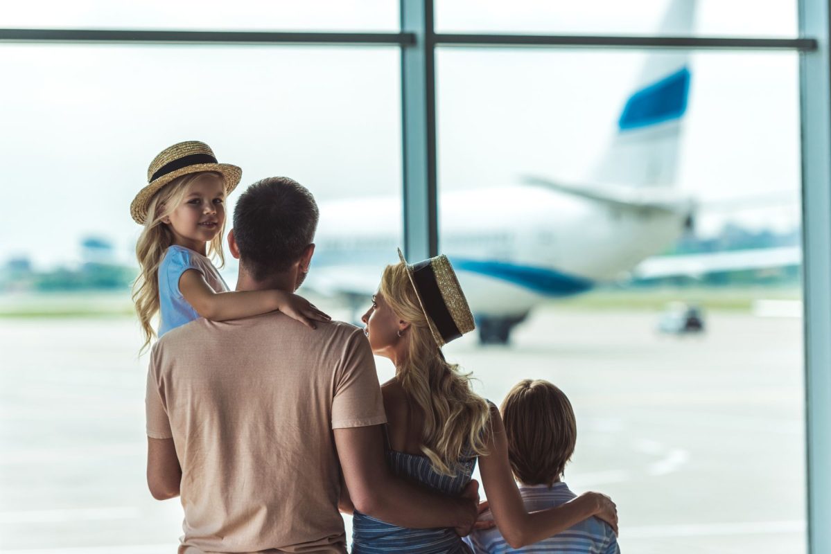 Family gathered at Siesta Key airport