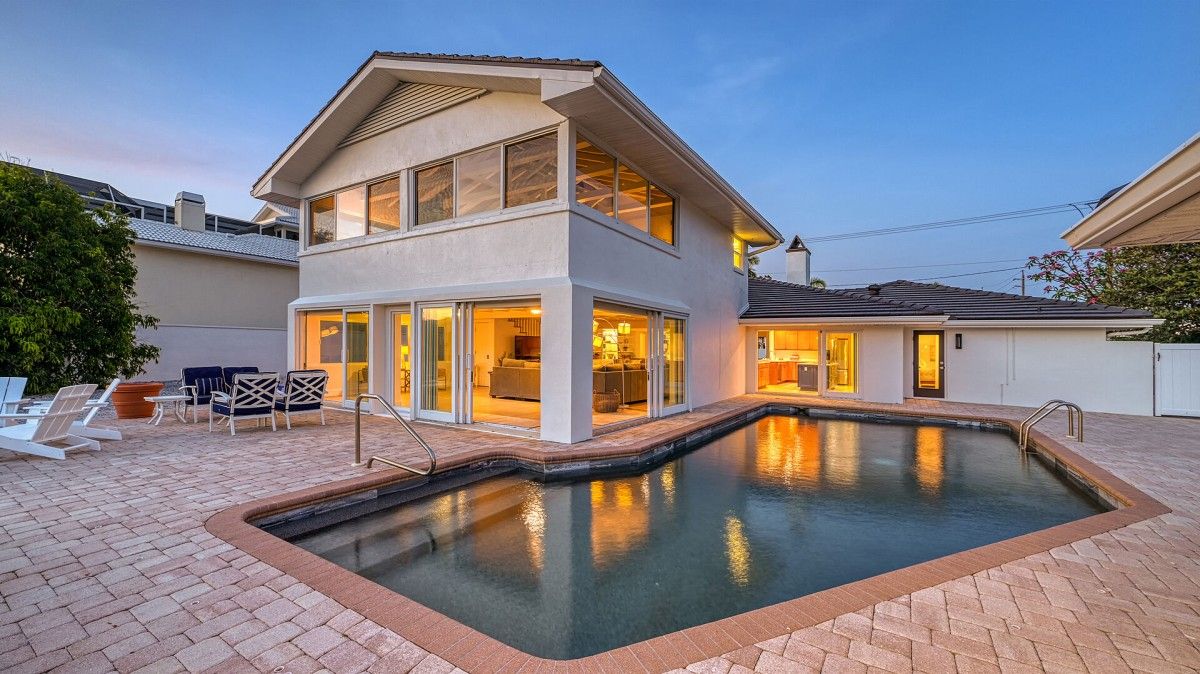 large vacation rental with a pool