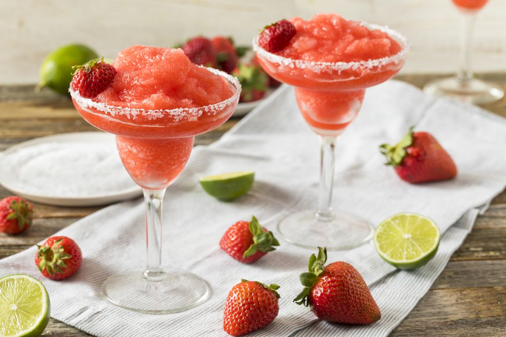 frozen strawberry cocktails