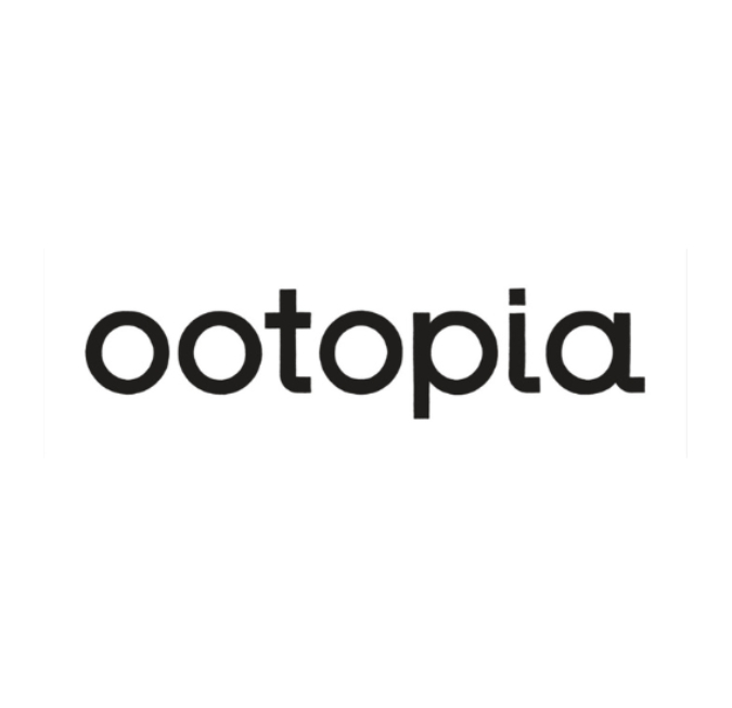 Modern lowercase sans-serif brand text reading ootopia on a white background.