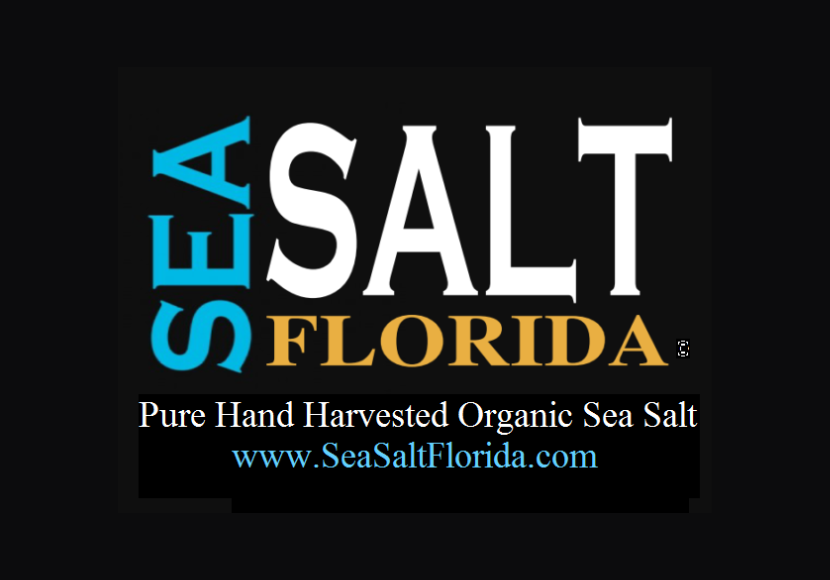Bold white text on a black square reading Sea Salt Florida.